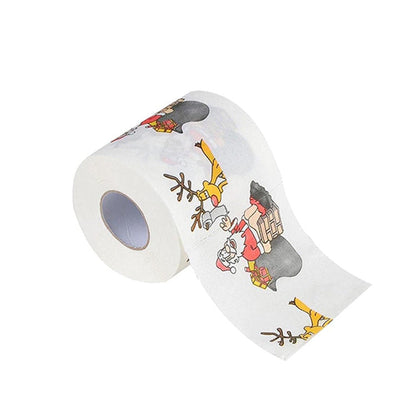 Practical Gifts - Christmas Printed Wood Pulp Toilet Paper Roll