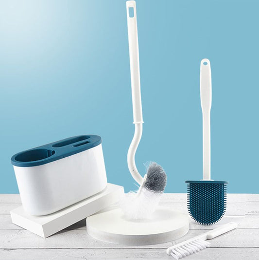 Japanese-style Long-handled Toilet Brush Set (3PCS)