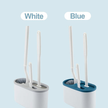 Japanese-style Long-handled Toilet Brush Set (3PCS)