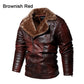 [Winter Gift] Men's Winter Warm Faux Fleece Lined PU Leather Jacket