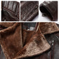 [Winter Gift] Men's Winter Warm Faux Fleece Lined PU Leather Jacket
