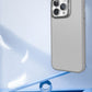 Translucent Frosted Metal Lens Frame Holder Mobile Phone Case