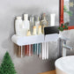 [Home Gift] Wall-Mounted No-Hole Punching Magnetic Mouthwash Cups Household Shelf