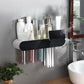 [Home Gift] Wall-Mounted No-Hole Punching Magnetic Mouthwash Cups Household Shelf