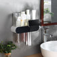 [Home Gift] Wall-Mounted No-Hole Punching Magnetic Mouthwash Cups Household Shelf