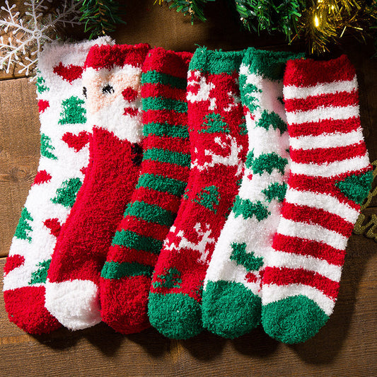 Gift Choice -Christmas Warm Fuzzy Cartoon Socks