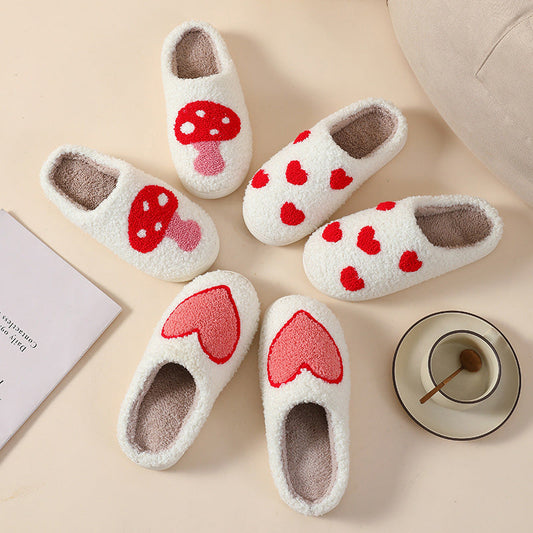 [Gift For Lover] Indoor Anti Slip Plush Slippers For Couples