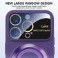 Large Window Magnetic iPhone Case with Invisible Ring Kickstand