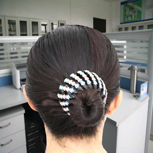 Rhinestone magic Bird's Nest hair clip