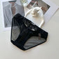 Seductive Lace Embroidered Mesh Panties for Women