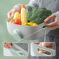 Vegetable Washing and Draining Basket with Side Lid