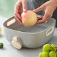 Vegetable Washing and Draining Basket with Side Lid