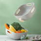Vegetable Washing and Draining Basket with Side Lid