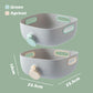 Vegetable Washing and Draining Basket with Side Lid