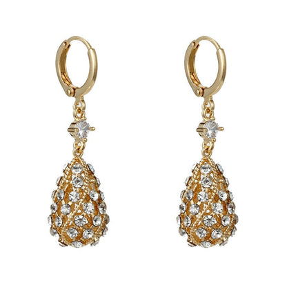 [best gift] Elegant Drop Shape Rhinestone Earrings