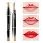 Double-ended Lipstick Automatic Lip Liner Matte Waterproof Non-fading Non-stick Lipstick