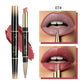 Double-ended Lipstick Automatic Lip Liner Matte Waterproof Non-fading Non-stick Lipstick