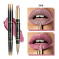 Double-ended Lipstick Automatic Lip Liner Matte Waterproof Non-fading Non-stick Lipstick
