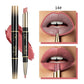 Double-ended Lipstick Automatic Lip Liner Matte Waterproof Non-fading Non-stick Lipstick