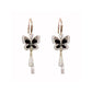 Crystal Butterfly Tassel Earrings