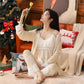 [best gift] Women's Sexy Lace Loungewear 3-Piece Set