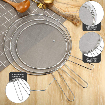 [Thoughtful Gift] Stainless Steel Pan Splatter Guard