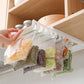 [Practical Gift] Home Hanging Telescopic Rail Storage Rack for Ziplock Bag