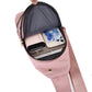 [Exquisite Gift] Multi-Pocket Lightweight Metal Zipper Chest Bag with Data Cable Hole