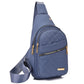 [Exquisite Gift] Multi-Pocket Lightweight Metal Zipper Chest Bag with Data Cable Hole