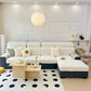 Faux Cashmere Stretch Sofa Cover with Anti-slip Backing