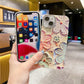 Oil Painting Flower iPhone Case with Lens Protector Film