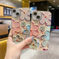 Oil Painting Flower iPhone Case with Lens Protector Film