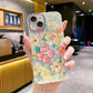 Oil Painting Flower iPhone Case with Lens Protector Film
