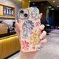 Oil Painting Flower iPhone Case with Lens Protector Film