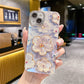 Oil Painting Flower iPhone Case with Lens Protector Film