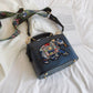 Best Gift for Her * Personalized Elephant Embroidered Leather Bag