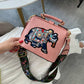 Best Gift for Her * Personalized Elephant Embroidered Leather Bag