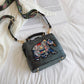 Best Gift for Her * Personalized Elephant Embroidered Leather Bag