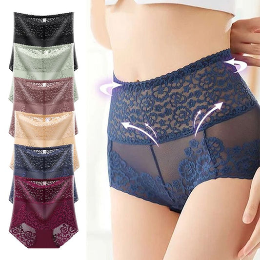 Gift Choice - 5PCS Women’s High Waist Sexy Lace Panties