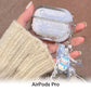 Quicksand Snowflake Earphones Case For AirPods
