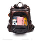 Women's Large Capacity Soft Leather Casual Backpack