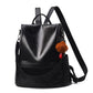 Women's Large Capacity Soft Leather Casual Backpack