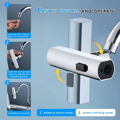 Kitchen faucet with waterfall