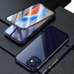 Anti Peep Magnetic Privacy Glass Case for iPhone