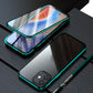 Anti Peep Magnetic Privacy Glass Case for iPhone