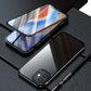 Anti Peep Magnetic Privacy Glass Case for iPhone