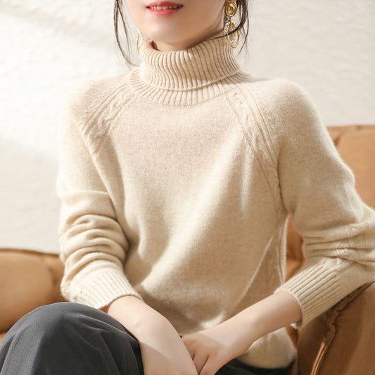 Women's Relaxed Fit Turtle Neck Sweater