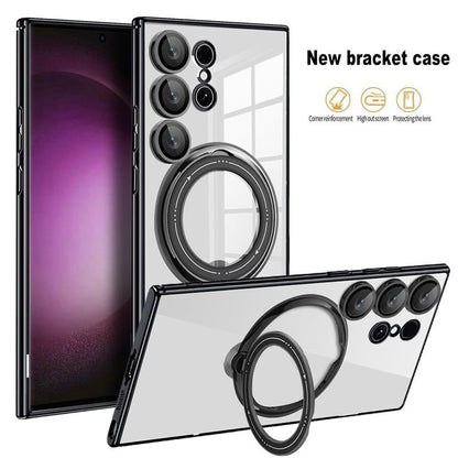 Transparent Magnetic Case with Invisible Stand for Samsung