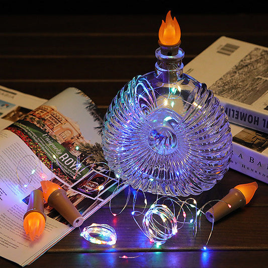 Wine Bottle Lights with Cork