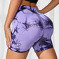 Random Dyeing High Stretch Fitness Shorts